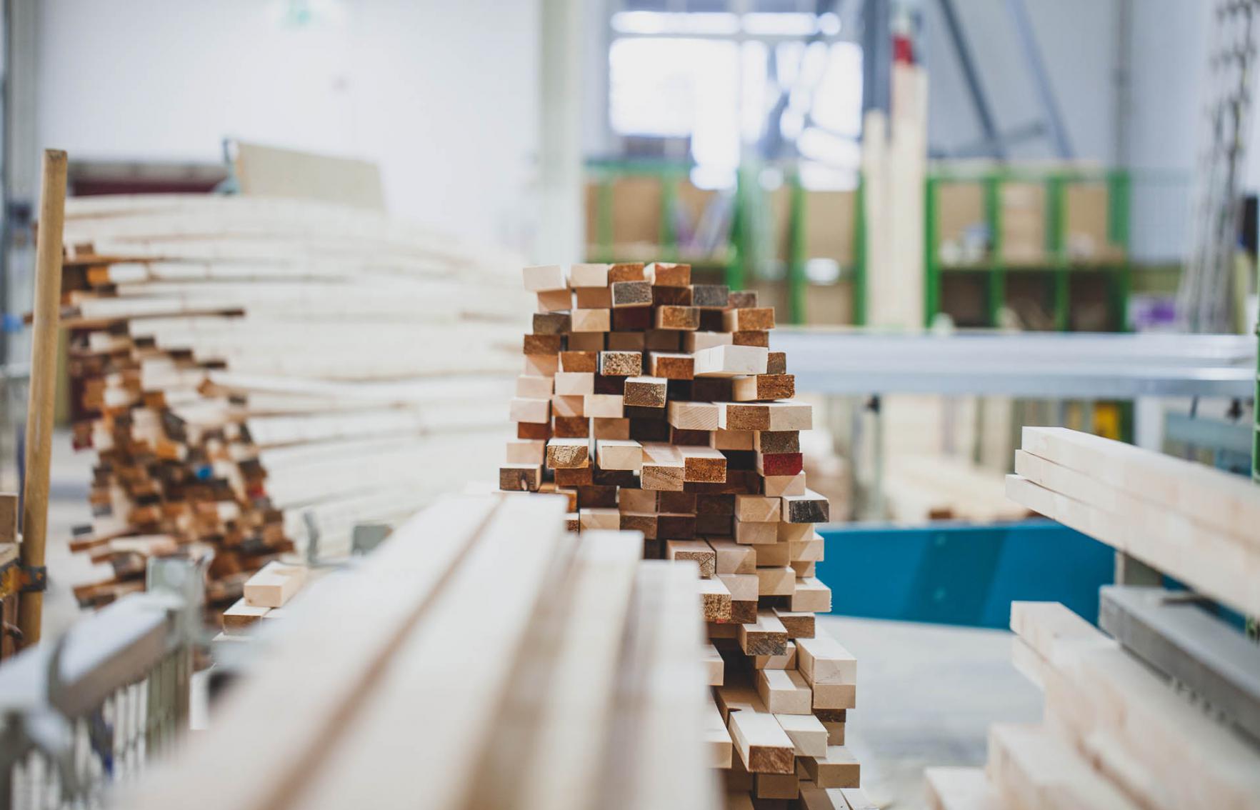 Die Koje Holzstapel Zirbe